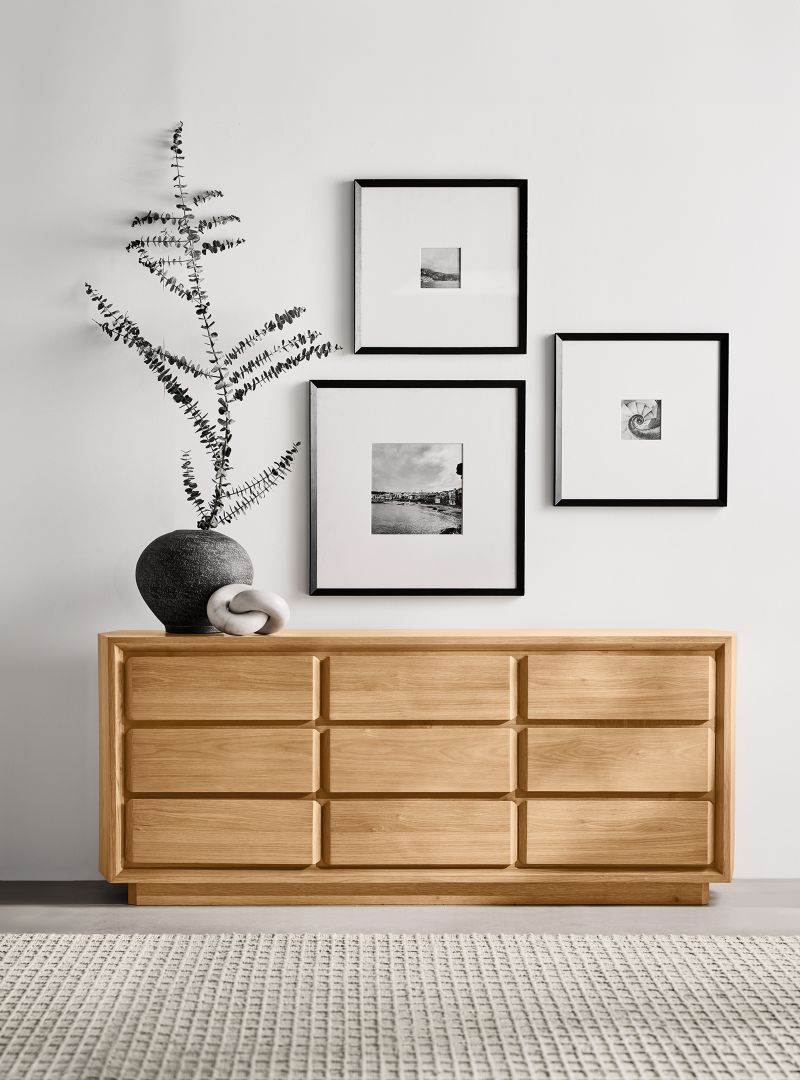 Gather Natural Oak Wood 9-Drawer Dresser - image 4 of 7