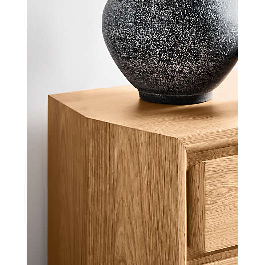 Gather 72" Natural Oak Wood 9-Drawer Dresser