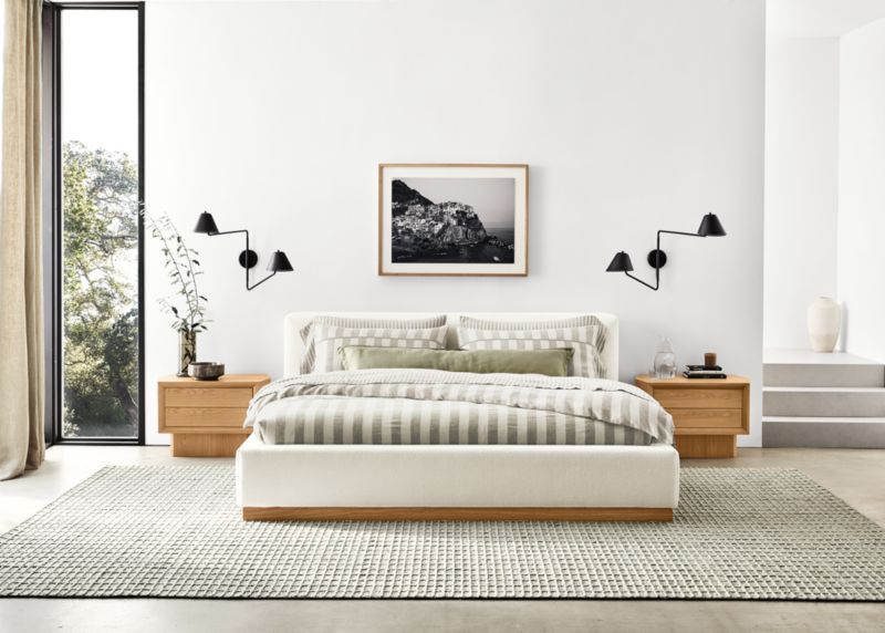 Gather Ivory Upholstered Bed