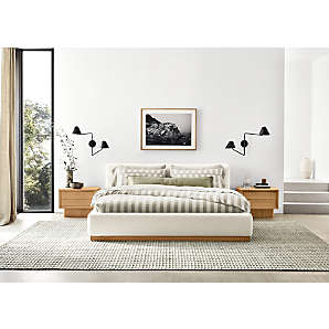 Crate and barrel king online platform bed