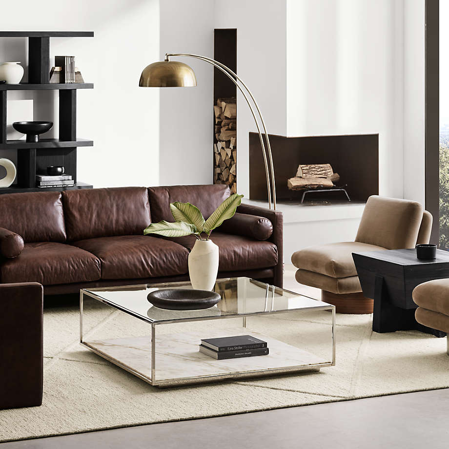 Square display deals coffee table