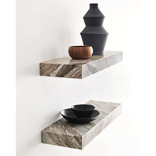 Gustav Marble Floating Shelf 34"