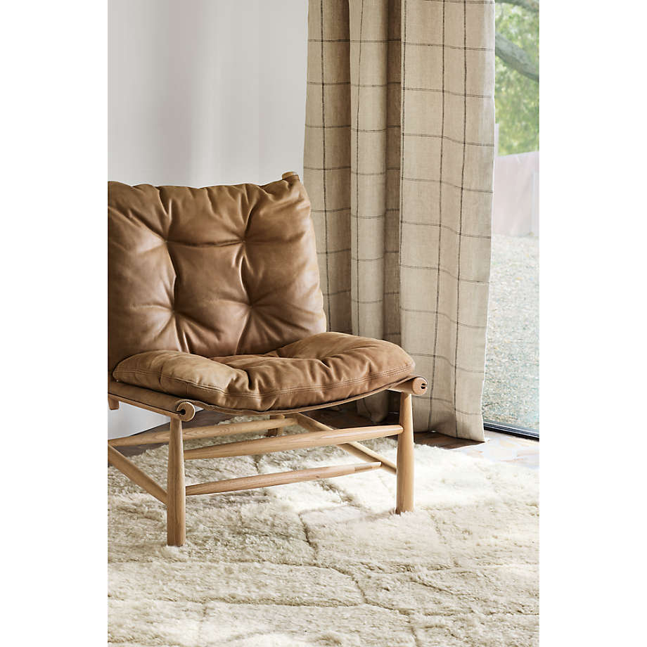 Henning Leather Accent Chair Reviews Crate Barrel