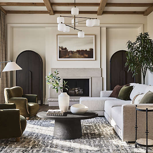 White Wood Knot Sculpture 8"