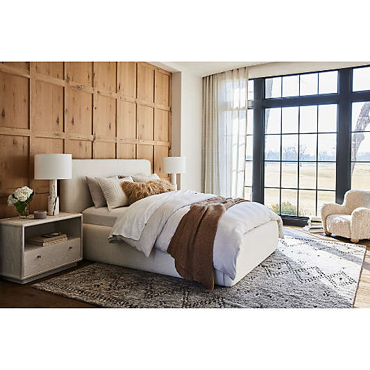 Anneli Ivory Upholstered Bed