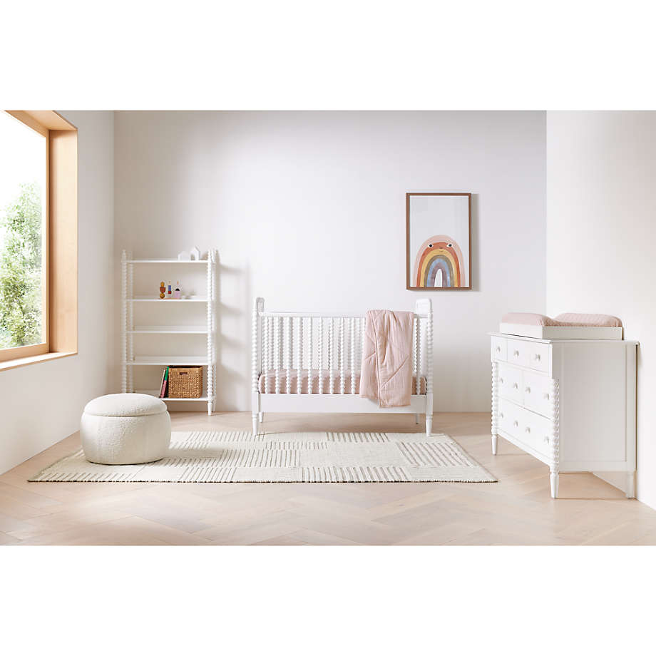 Bodie Natural Oak Wood Convertible Baby Crib + Reviews