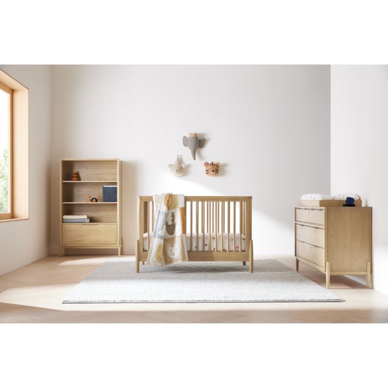 Oak crib set best sale