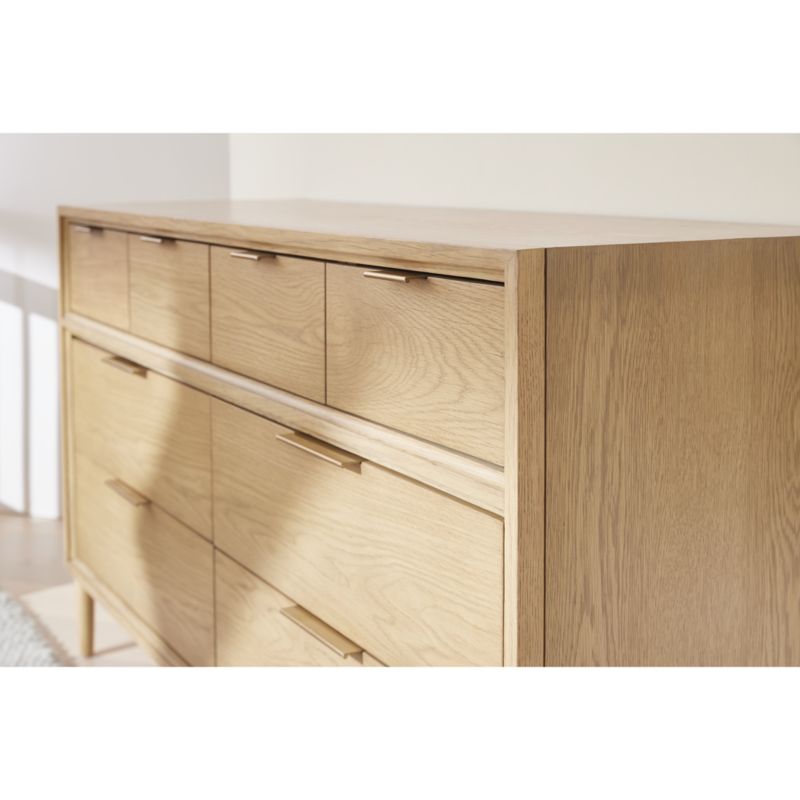 Bodie Natural Oak Wood Wide 8-Drawer Kids Dresser - image 7 of 23