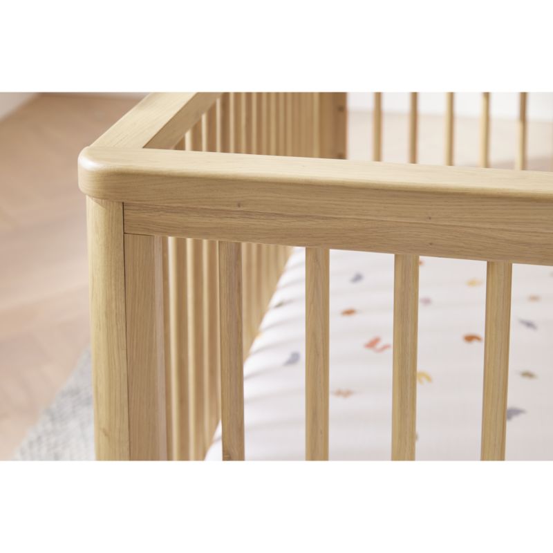 Bodie Natural Oak Wood Convertible Baby Crib - image 12 of 24