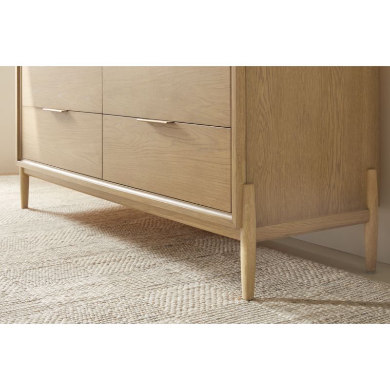 Bodie Natural Oak Wood Wide 8-Drawer Kids Dresser - image 12 of 23