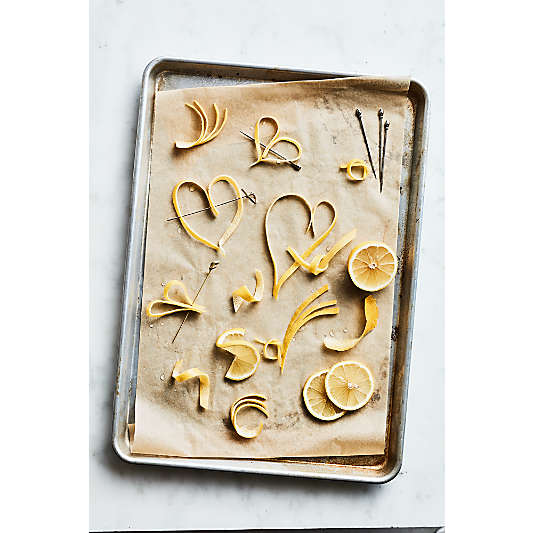 Crate & Barrel Silver Silicone Nonstick Sheet Pans, Set of 3