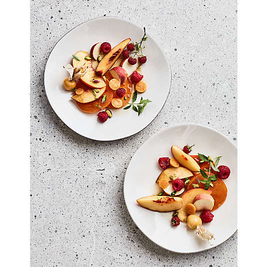 Marin White Stoneware Salad Plate