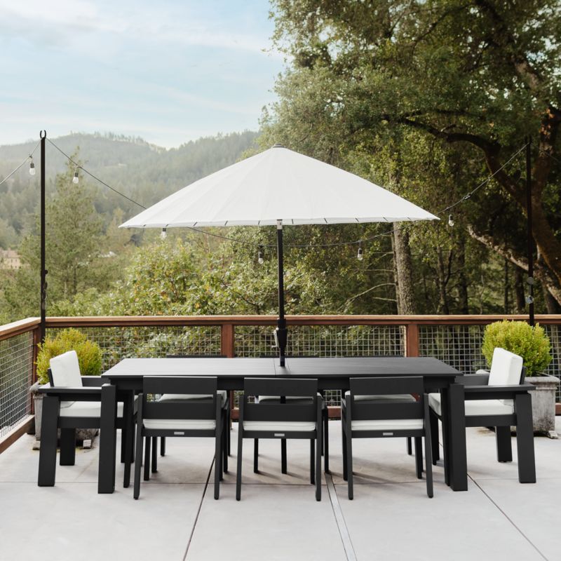 9' Dome White Outdoor Patio Umbrella - image 3 of 13