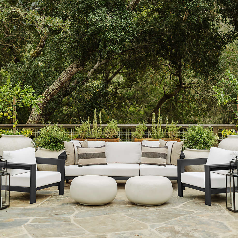 White metal on sale outdoor couch