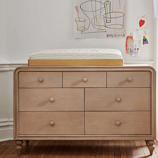 Lennox 53" Natural Wood 7-Drawer Dresser by Leanne Ford