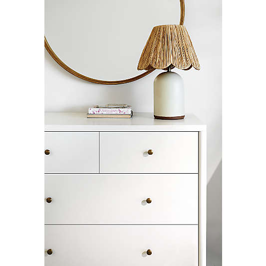 Hampshire White Wood 4-Drawer Kids Dresser