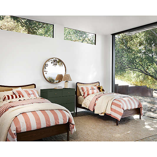 Hampshire 36" Olive Green Wood 4-Drawer Kids Dresser