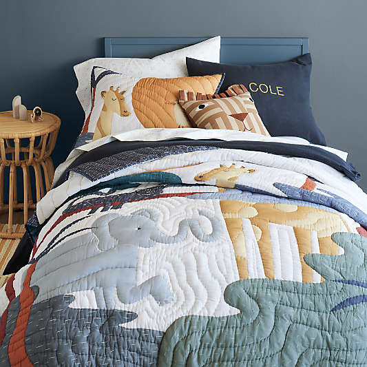 Ever Simple Slate Blue Wood Kids Bed