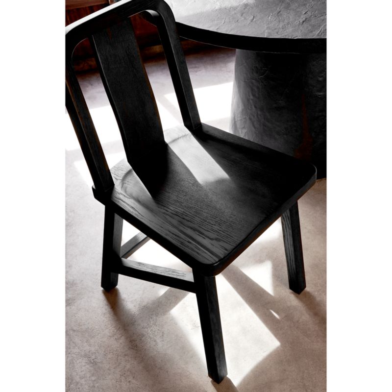 Aya Charcoal Wood Dining Side Chair by Leanne Ford - image 3 of 9