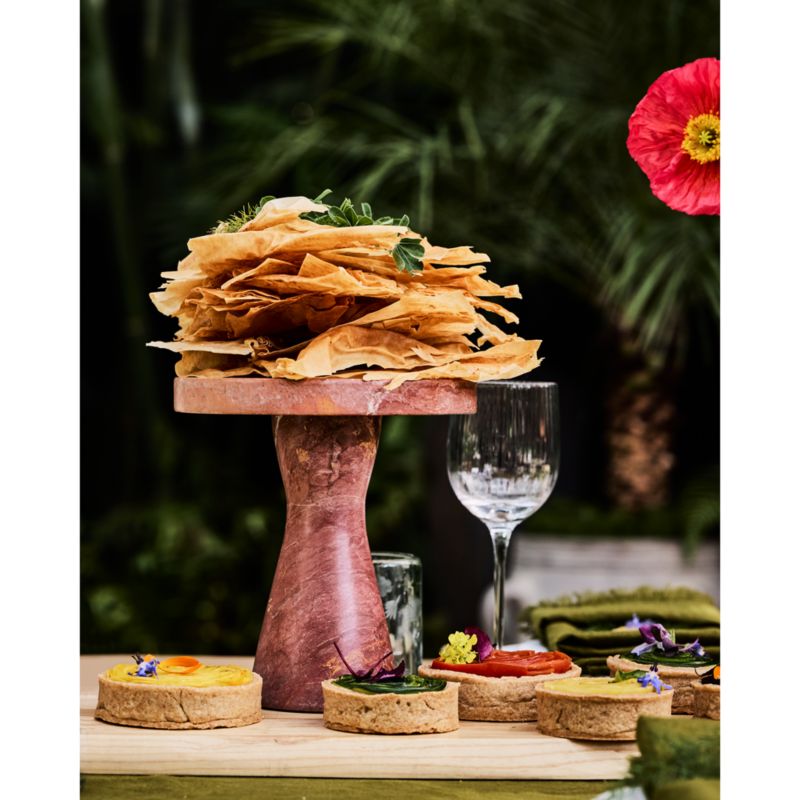 Rose Cappuccino Marble Tall Dessert Stand by Laura Kim - image 1 of 5