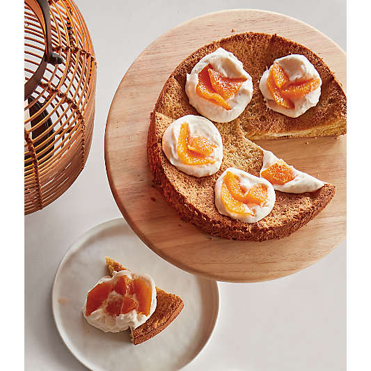 Tondo Natural Wood Cake Stand