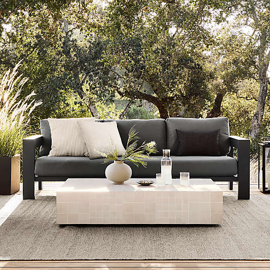 Walker Outdoor Metal Sofa with Sunbrella ® Cushions (63"-117")
