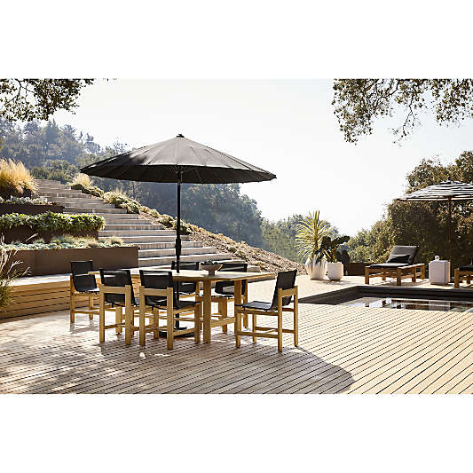 Anguilla 83" Teak Wood Outdoor Dining Table