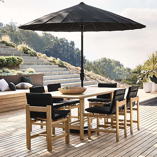 Anguilla 83" Teak Wood Outdoor Dining Table