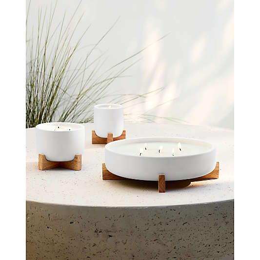 Wilmette Citronella Candles with Wooden Stand