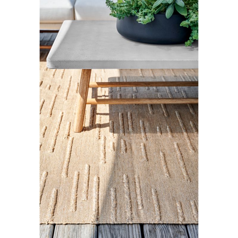 Capri Performance Indoor/Outdoor Sand Brown Area Rug 9'x12' - image 3 of 8