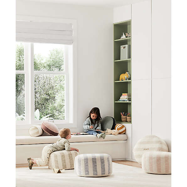 Crate & Barrel Cayden Pouf クッション Crate & Barrel Cayden Pouf クッション