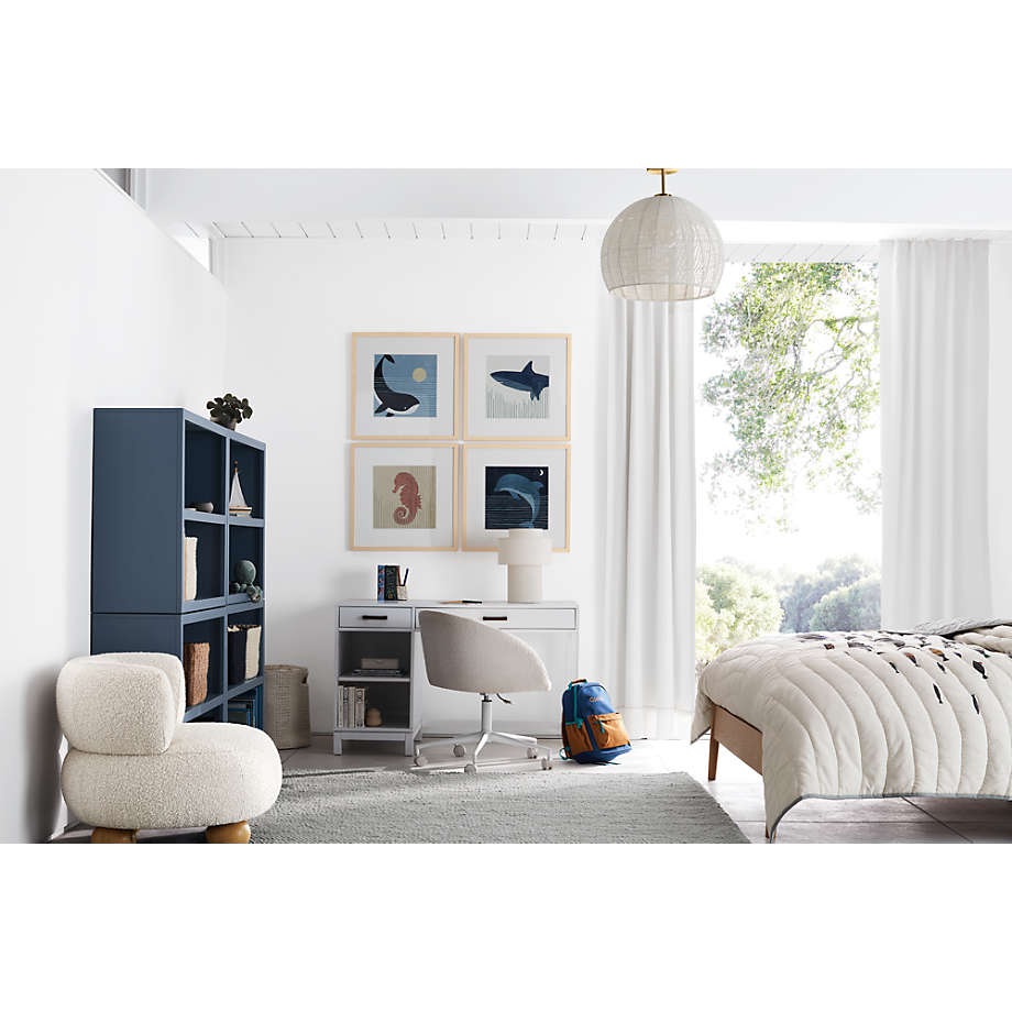 Crate and barrel ivory store woven rope flush mount
