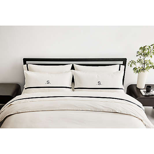 Favorite Organic Cotton Percale Tuxedo Stripe Bed Sheet Sets