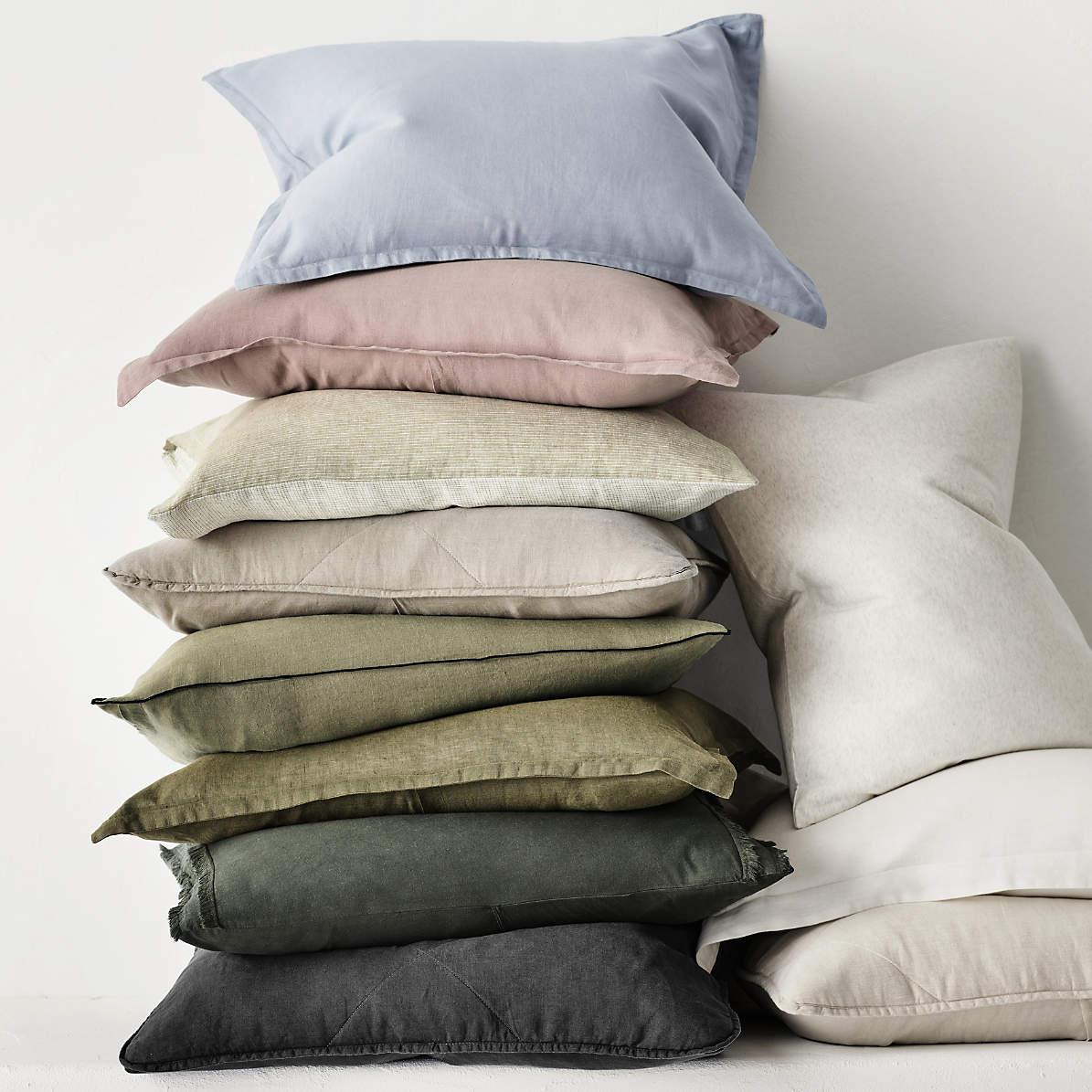 Navy quilted online pillow sham