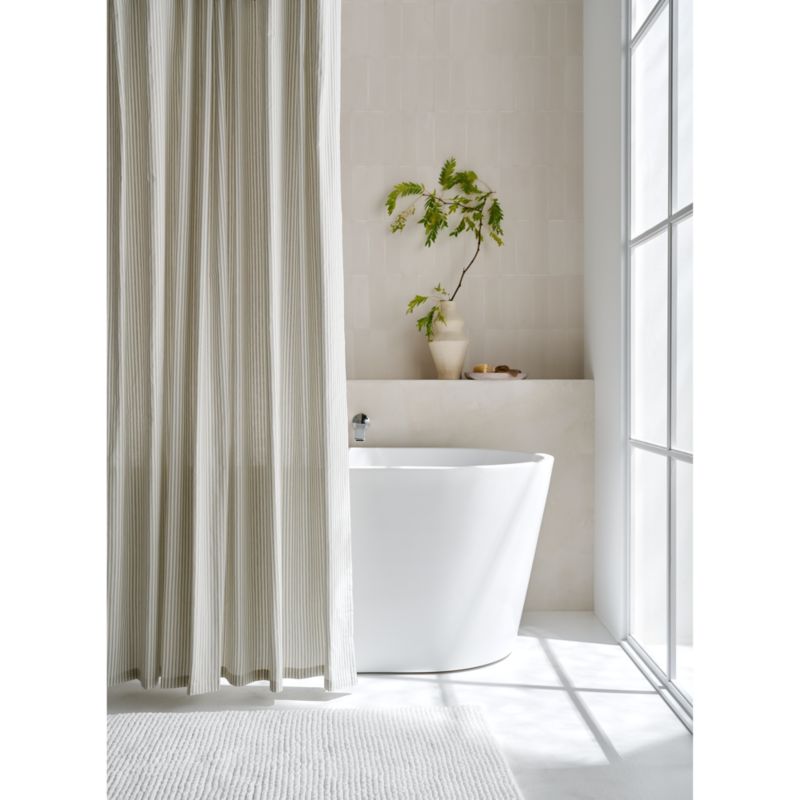 Rylan Organic Cotton Mist Blue Bath Mat 24"x60"