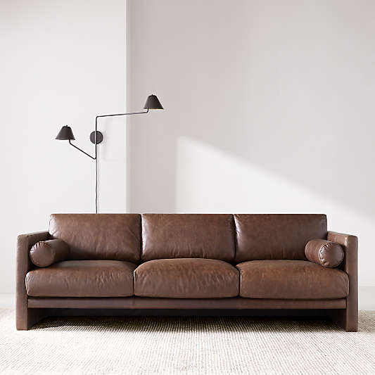 Aviator 88" Leather Sofa