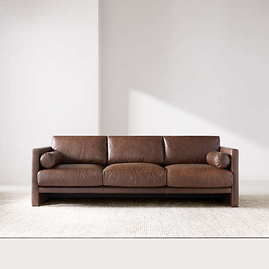 Aviator 88" Leather Sofa