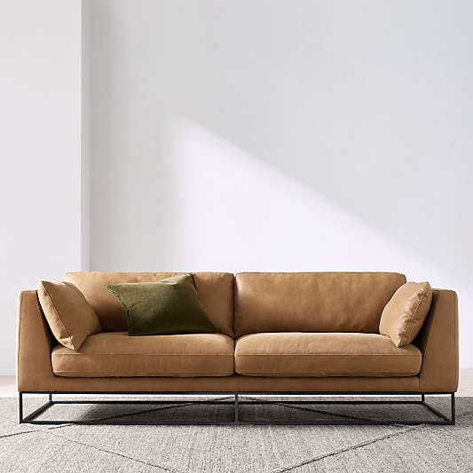 Delancey Leather Sofa 88