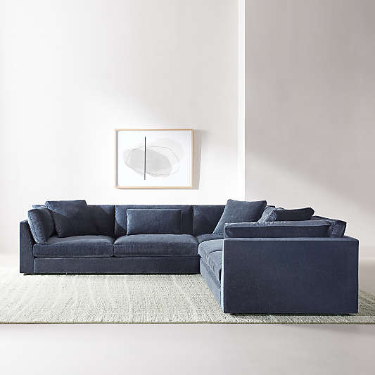 Monterey Deep Modular 3-Piece L-Shaped Sectional Sofa