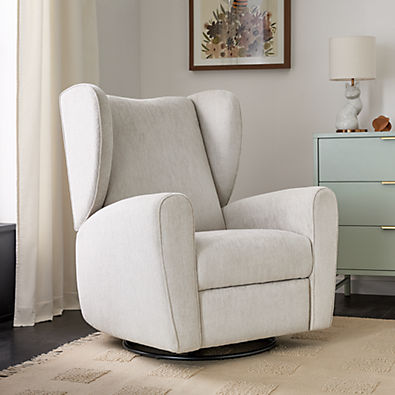 View Seesaw Dove Grey Electronic Swivel Glider Power Recliner Nursery Chair details