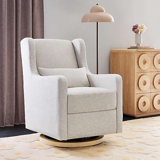 Wally Woven Beach Beige Nursery Glider Chair