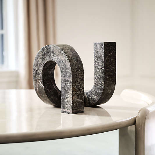 Lucy Green Marble Decorative Sculpture by Brigette Romanek