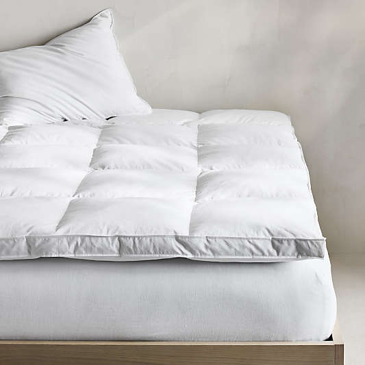 Classic Organic Cotton Down-Alternative Fiber Mattress Topper