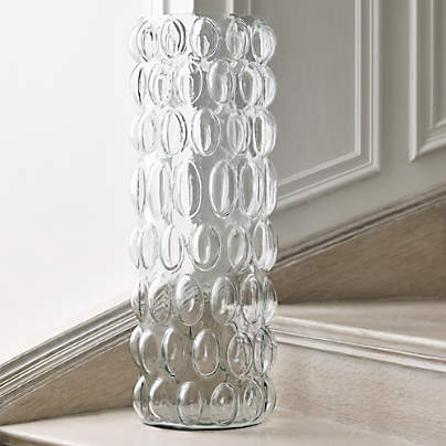 Bubbles Oversized Recycled Glass Vase 27" by Brigette Romanek