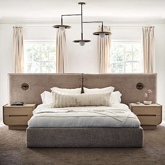 Montecito Extended Headboard Bed with Lighting by Brigette Romanek