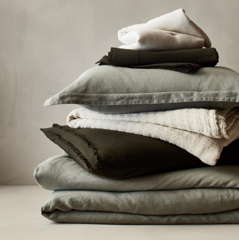 Organic Cotton Gauze Grey Full/Queen Bed Blanket