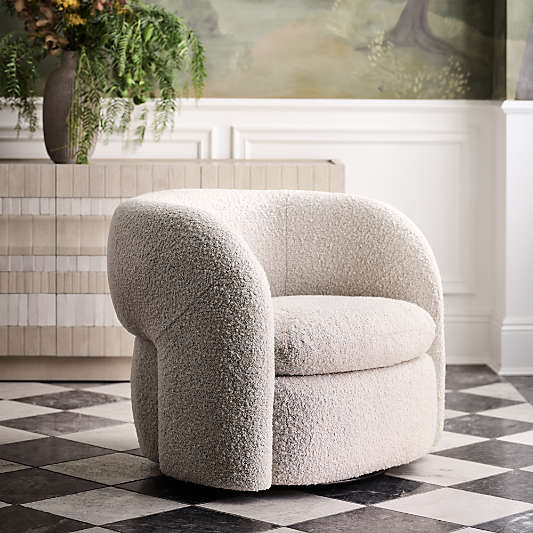 Iso Swivel Accent Chair by Brigette Romanek
