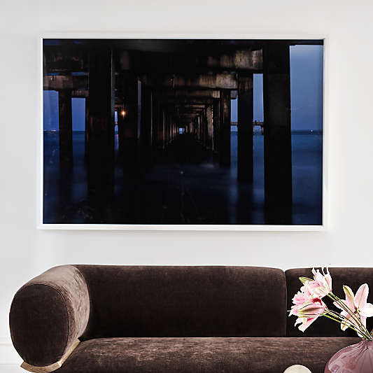 "Under the Santa Monica Pier" by EJ Camp Framed Photography Print for Brigette Romanek 64.25"x43.25"