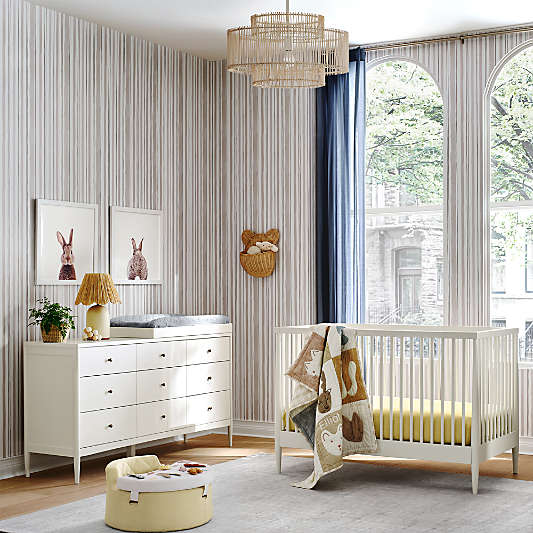 Chasing Paper Neutral Stripes Peel and Stick Wallpaper