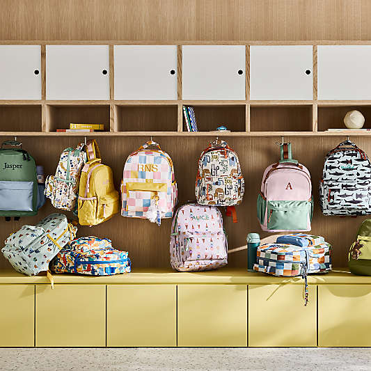 Leopard Floral Large Kids Backpack with Side Pockets